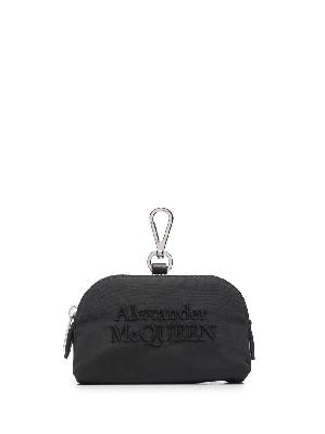 Alexander McQueen logo-print coin-purse keyring