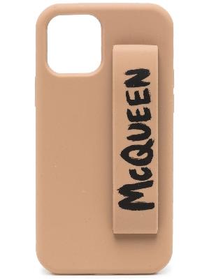 Alexander McQueen iPhone 12 Pro logo-print case