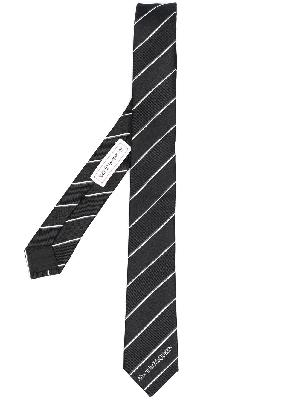 Alexander McQueen logo striped tie
