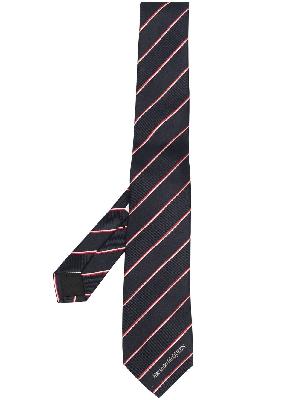 Alexander McQueen striped pointed tie