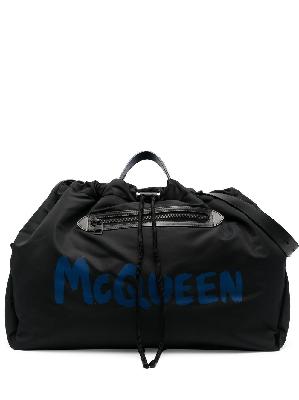 Alexander McQueen logo-print shoulder bag