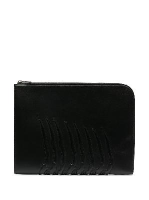Alexander McQueen oversized leather clutch bag