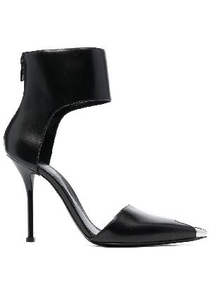 Alexander McQueen Harness Punk 110mm leather pumps