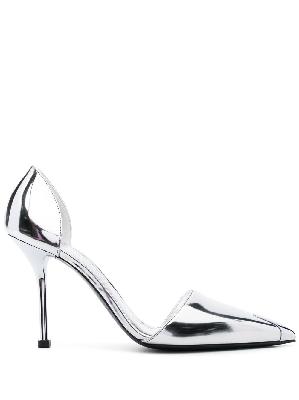Alexander McQueen metallic 95mm stiletto heels