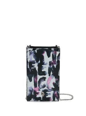 Alexander McQueen graphic-print chain-strap phone case