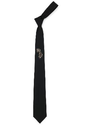 Alexander McQueen Astral silk jewel embellished tie