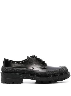 Alexander McQueen lug-sole leather Derby shoes