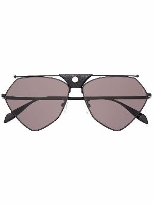 Alexander McQueen Abstract pilot frame sunglasses