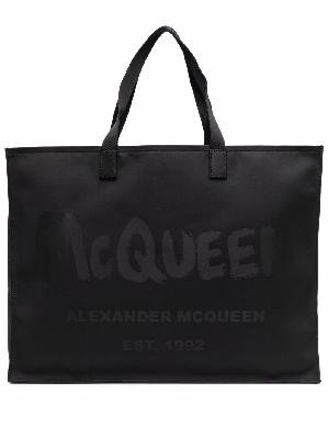 Alexander McQueen logo-print tote bag