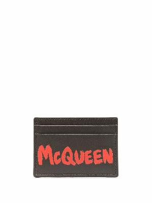Alexander McQueen logo-printed cardholder