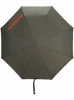 Alexander McQueen logo-print umbrella