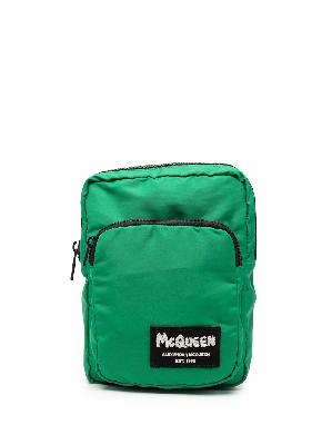 Alexander McQueen logo-patch backpack