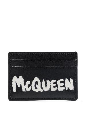 Alexander McQueen graffiti card holder