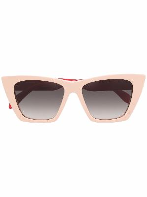 Alexander McQueen two-tone cat-eye sunglasses