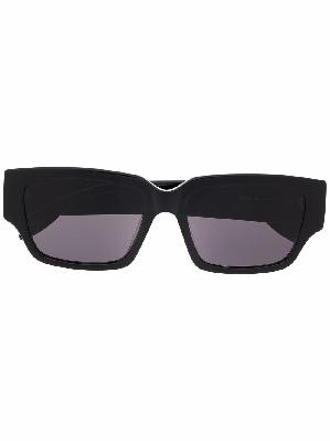 Alexander McQueen logo-arm rectangle-frame sunglasses