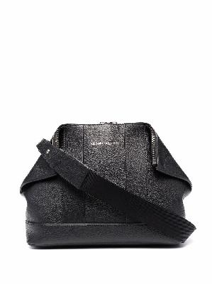 Alexander McQueen engraved-logo leather shoulder bag