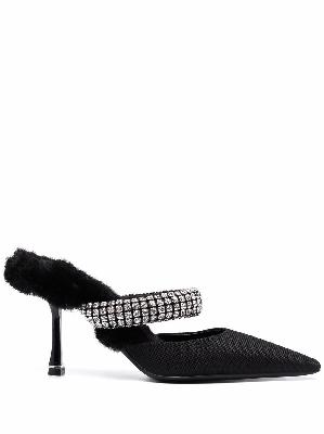 Alexander Wang embellished-strap pointed mules