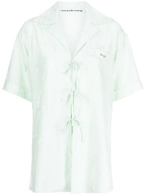 Alexander Wang jacquard pajama-style shirt