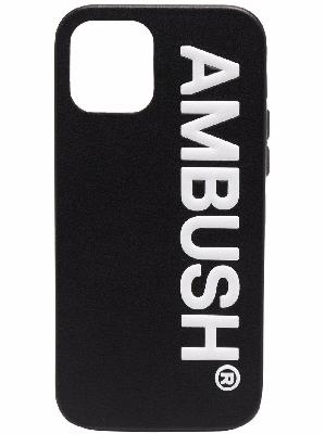 AMBUSH iPhone 12/12 Pro logo-embossed case