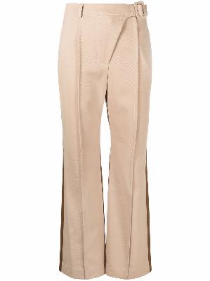 Andersson Bell two-tone wrap-waist trousers