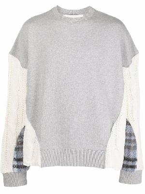 Andersson Bell patchwork sweatshirt