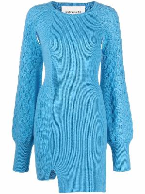 Andersson Bell cable-knit cut-out knitted dress