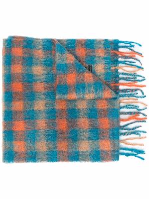 Andersson Bell check-print scarf