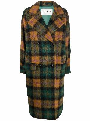 Andersson Bell forest-check print coat