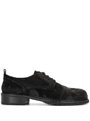 Ann Demeulemeester flocked lace-up shoes