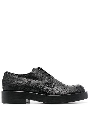 Ann Demeulemeester worn-effect lace-up fastening shoes