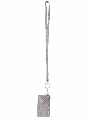 Balenciaga leather keyring card-case