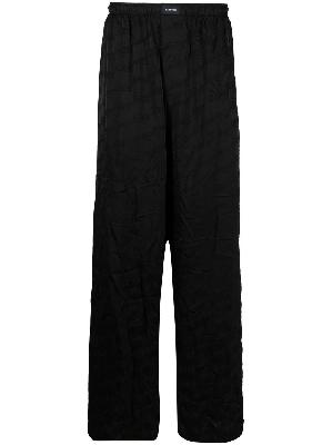 Balenciaga crease-effect jacquard pyjama trousers