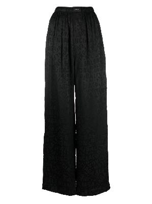 Balenciaga logo-print silk pyjama pants