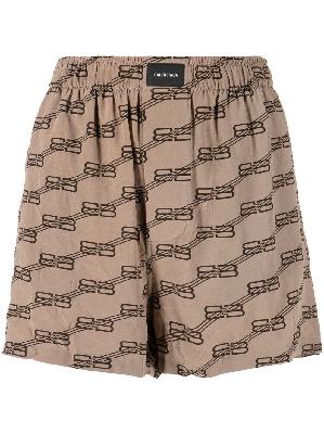 Balenciaga BB monogram pyjama shorts