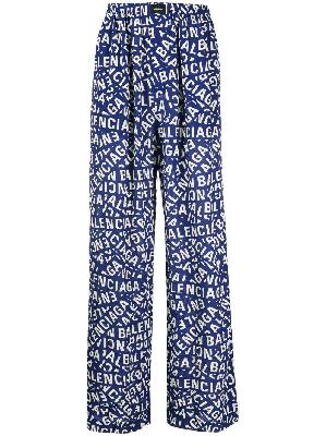 Balenciaga logo-print pyjama trousers