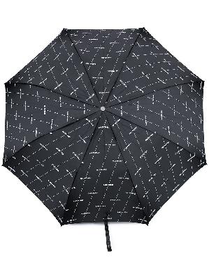 Balenciaga all-over diagonal logo umbrella