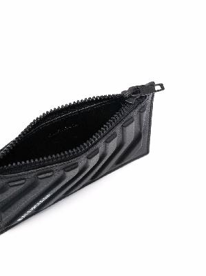 Balenciaga leather keyring card-case
