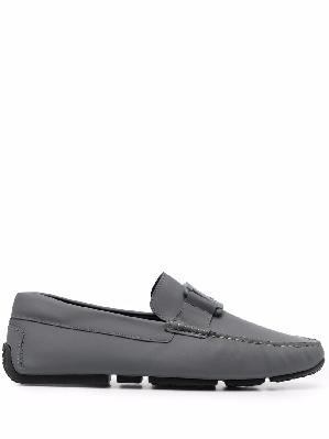 Bally logo-plaque flat loafers