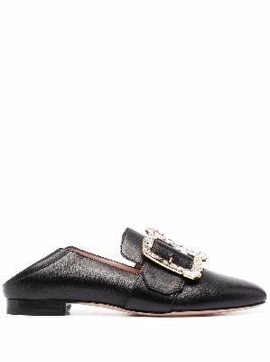 Bally Janelle buckled leather loafers