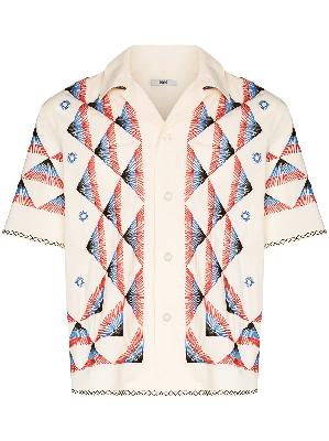 BODE Louie embroidered short-sleeve shirt