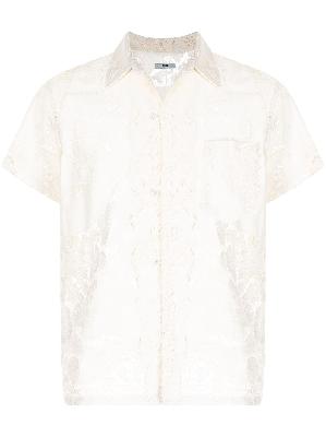 BODE lace-detail short-sleeved shirt