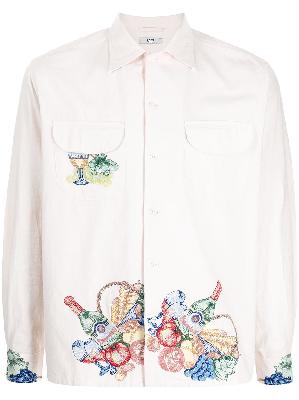 BODE sketch-style embroidered shirt
