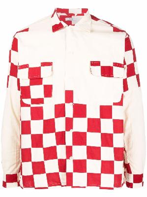 BODE checkerboard-effect long-sleeve shirt