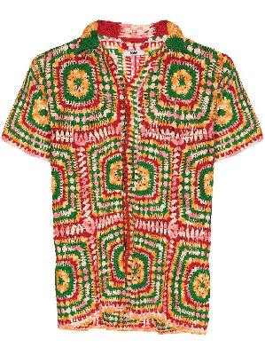 BODE Manchester Crochet short-sleeve shirt
