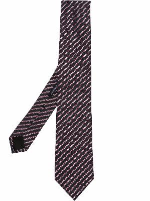 BOSS striped silk tie