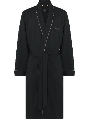 BOSS embroidered-logo lounge robe