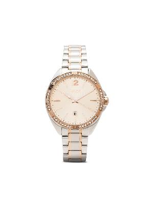BOSS Felina linked crystal-embellished watch