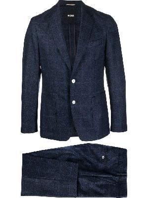 BOSS check-print two-piece suit