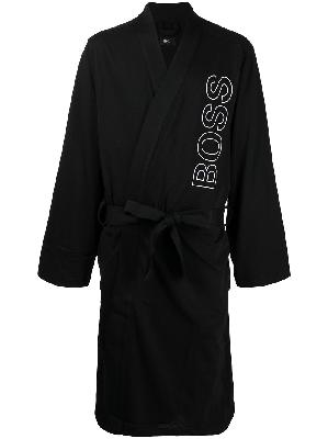 BOSS logo-print robe