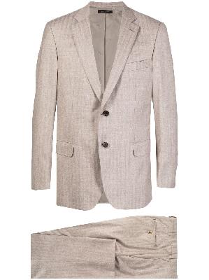 Brioni Glen-check single-breasted suit